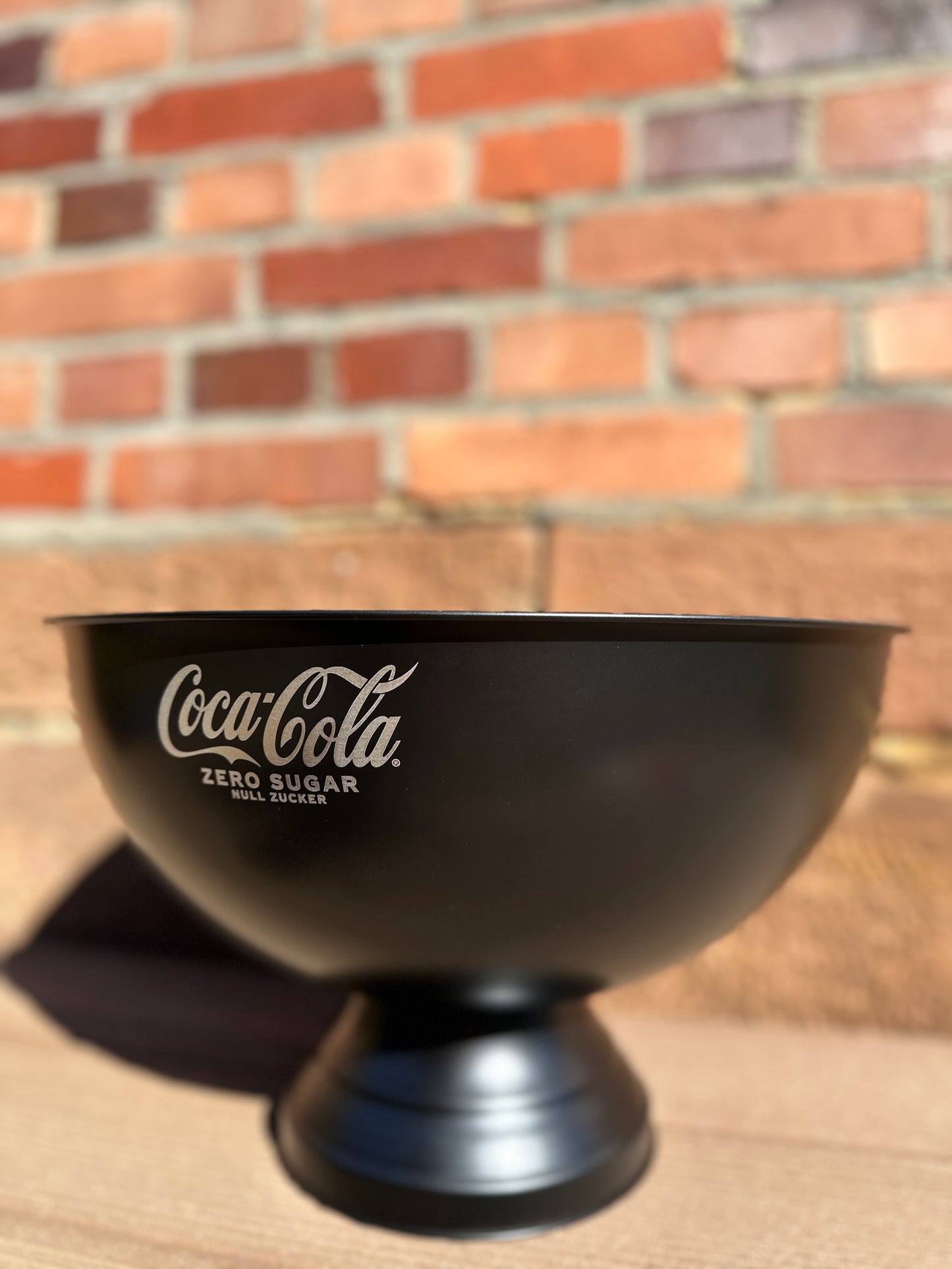 Eisschale rund schwarz Coca Cola