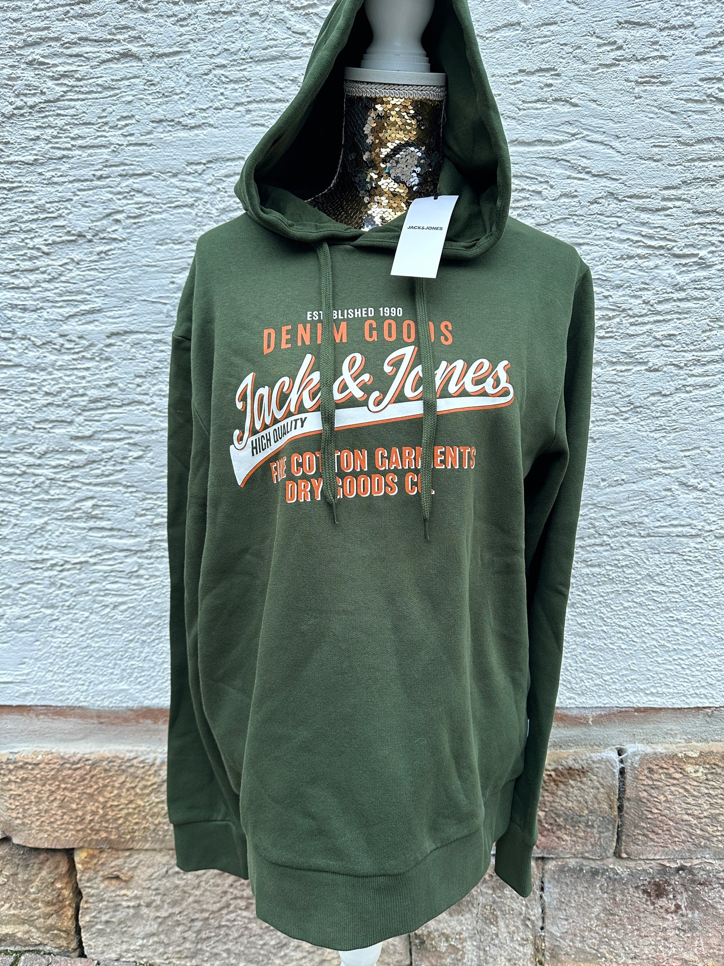 JACK & JONES Sweatshirt in Dunkelgrün