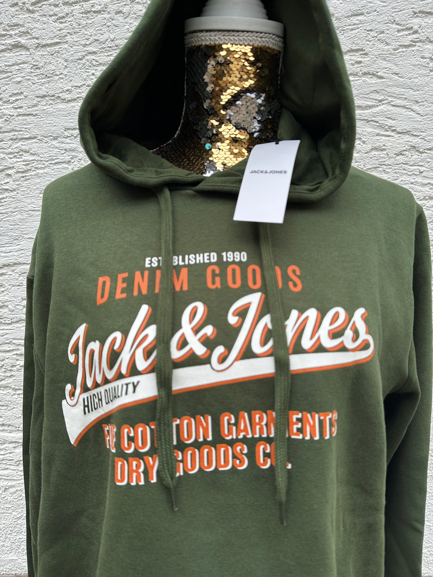 JACK & JONES Sweatshirt in Dunkelgrün