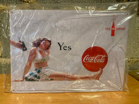 Blechschild Coca Cola „Yes“